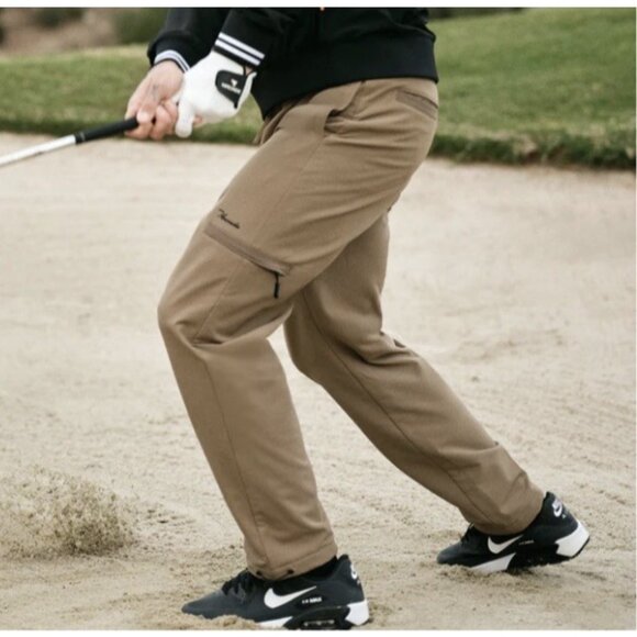$165 Macade Golf Insulated Utility Pants Size 2xl taupe Stretch Joggers New - Picture 1 of 10
